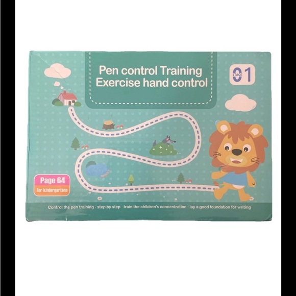 Pen Control Training Exercise Book for Kids - Picture 1 of 5